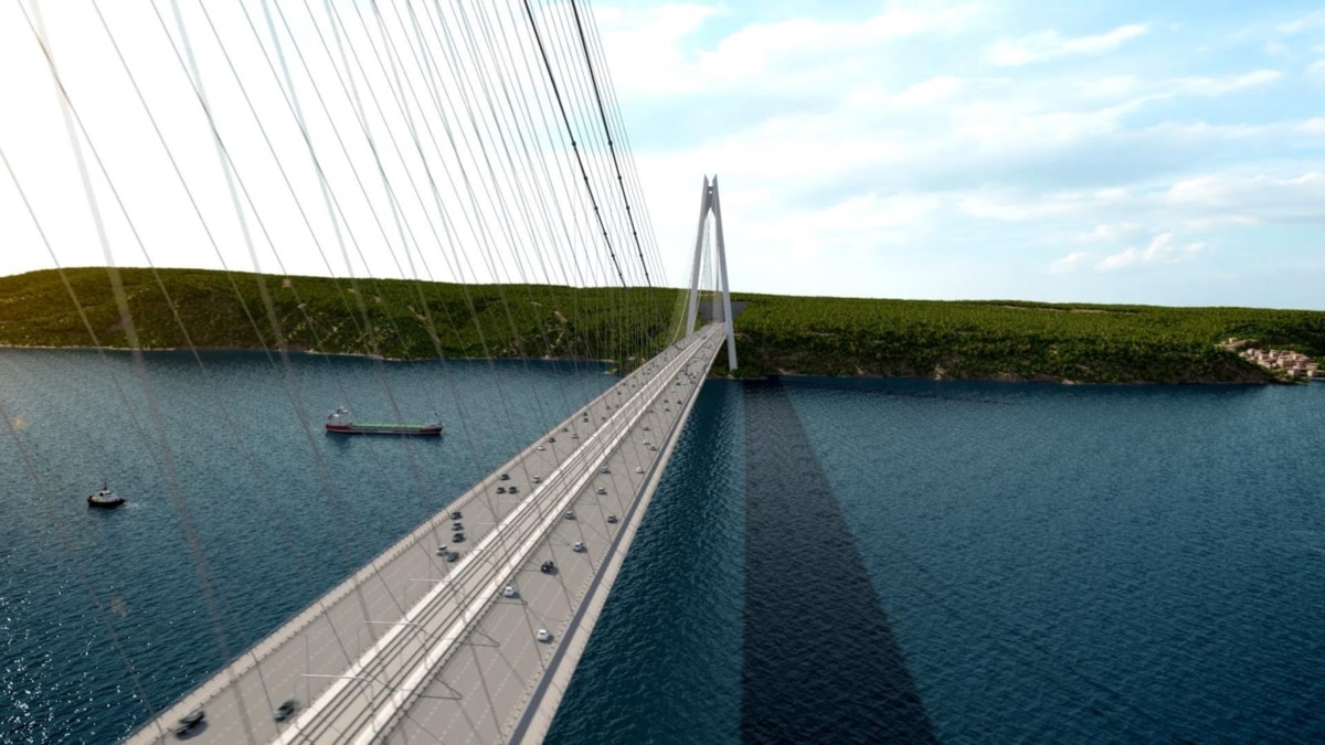 World’s Widest Suspension Bridge Being Built Over Bosphorus