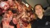 Braeside Butchery owner Caroline McCann in Johannesburg. (Darren Taylor for VOA News)