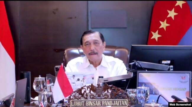 Menko Marves dan Maritim Luhut Binsar Pandjaitan. (FOto: VOA)