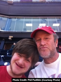 Phil Pedlikin with his son Ethan.