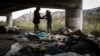 There are roughly 600 migrants and refugees in Ventimiglia, Italy, though the total fluctuates. A significant number live beneath an underpass in the town.