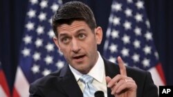 Ketua DPR AS Paul Ryan menentang rencana pelonggaran sanksi keuangan terhadap Iran oleh pemerintahan Obama (foto: dok).