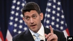 Kakakin majalisar wakilan Amurka Paul Ryan. Yaki goyon bayan Trump.