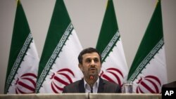 Iranian President Mahmoud Ahmadinejad (June 21, 2012 file photo)