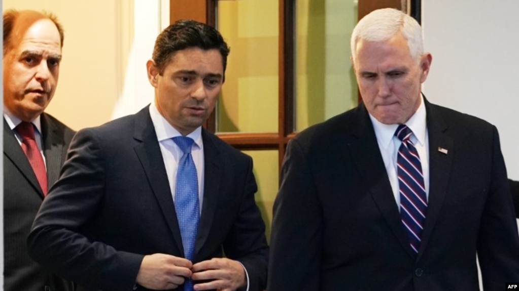 Resultado de imagen para el vicepresidente, Mike Pence, se reuniÃ³n en Washington con Carlos Vecchio