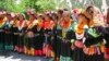 Kalash women gather on the last day of their three-day annual festival of Chelum Josht in Bumborate area of Pakistan's Chitral region May 16, 2008. Kalash is the famous pagan tribe of Chitral, the northern district of the Pakistan?s North-West Frontier Pr