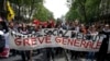 Les manifestations contre le gouvernement continuent en France lors de l'Euro 2016