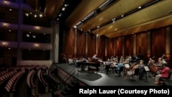 A rehearsal with conductor Nicholas McGegan and the Fort Worth Symphony Orchestra at The 15th Van Cliburn International Piano Competition, June 1, 2017.