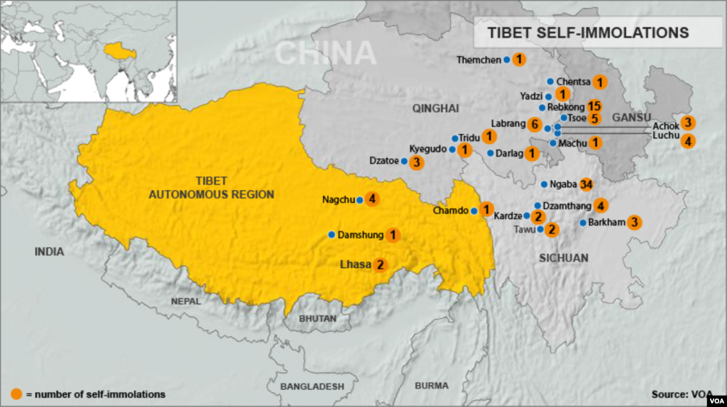 Tibetan Self-Immolations, Through December 10, 2012