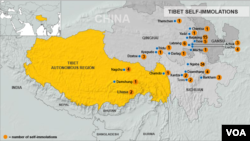 Tibetan self-immolations through December 10, 2012.