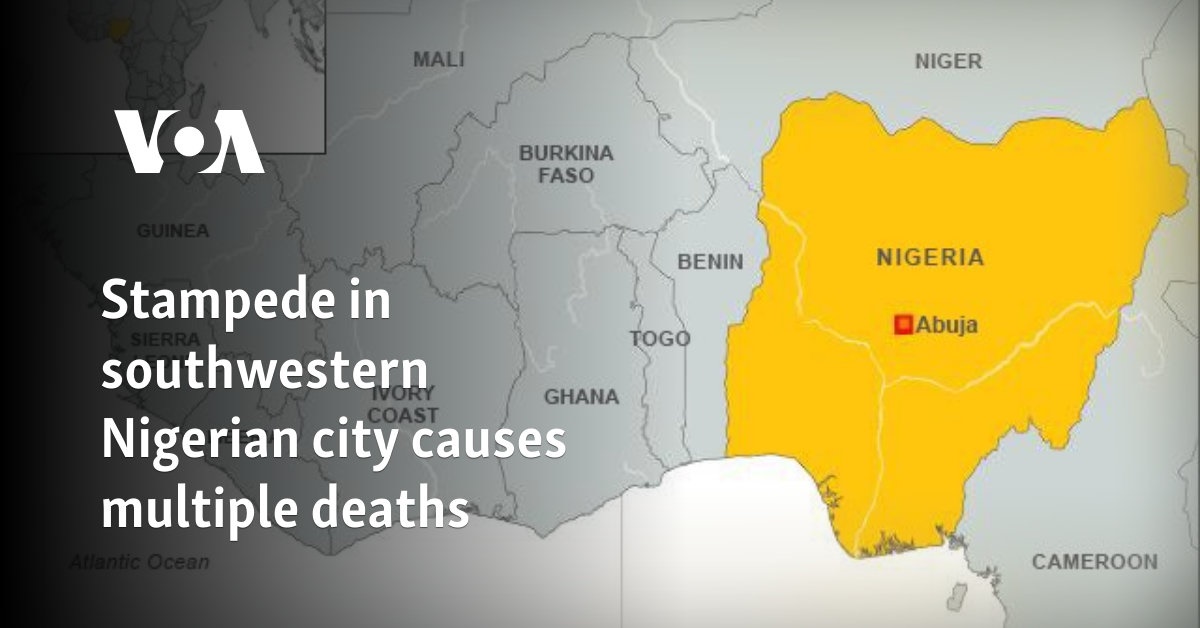 Stampede in southwestern Nigerian city causes multiple deaths