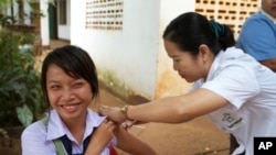 Laos conducted its first measles-rubella campaign in November 2011. A combined measles-rubella vaccine costs about $1.50. Adding rubella to vaccination programs will help to stop the rubella virus, which can cause devastating birth defects to newborns inc