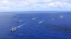 Ships of the U.S., Chilean, Peruvian, French and Canadian navies participate in a photo exercise in the Pacific Ocean, Jun. 24, 2018. (U.S. Navy)