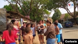 Vivian Ocampo se ha acercado a los pobladores de sectores vulnerables del municipio colombiano de Yopal.