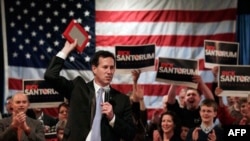 Republikanski predsednički pretendent Rik Santorum