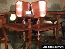 Catalonian architect Antoni Gaudi was hired by wealthy textile merchant Josep Batllo to refurbish the house in 1904. The double bench shown is a replica of the one Gaudi designed for the dining room.