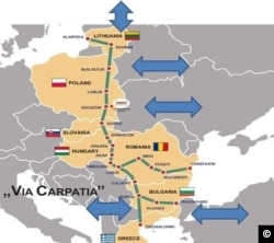 Three Seas Initiative participating states. Source: Polish Ministry of Infrastructure and Construction.