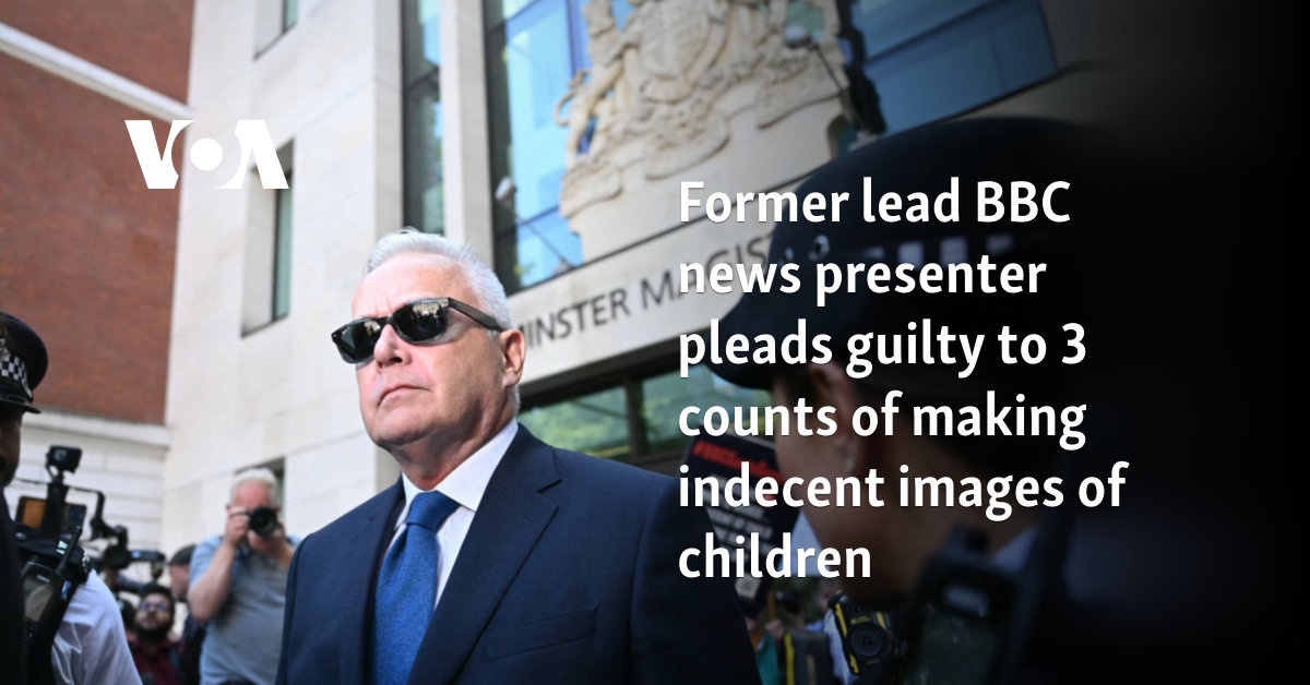 Former lead BBC news presenter pleads guilty to 3 counts of making indecent images of children 