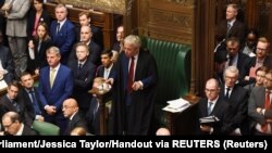 Le président de la Chambre des Communes John Bercow s'exprime lors d'un débat sur le Brexit.
