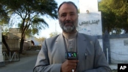 VOA reporter Mukarram Khan Aatif shown in northwest Pakistan in January 2012. The Pakistani Taliban claimed responsibility for killing Aatif in a mosque in Shabqadar, some 35 kilometers from Peshawar.