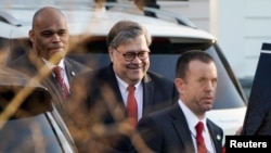 U.S. Attorney General William Barr leaves his house after Special Counsel Robert Mueller found no evidence of collusion between U.S. President Donald Trump’s campaign and Russia in the 2016 election in McClean, Virginia, U.S., March 25, 2019. 