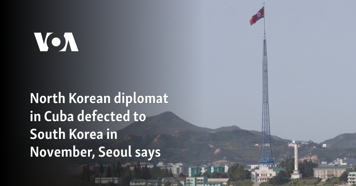 North Korean diplomat in Cuba defected to South Korea in November, Seoul says