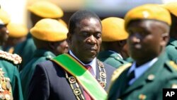 President Emmerson Mnangagwa At Inaguration Zimbabwe Elections