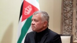 FILE - Jordan's King Abdullah II listens during a meeting in Amman, Jordan, May 26, 2021.