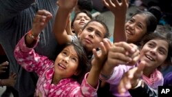 Crianças migrantes da América Central
