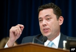 FILE - In this June 16, 2015, file photo, House Oversight and Government Reform Committee Chairman Rep. Jason Chaffetz, R-Utah, speaks on Capitol Hill in Washington.