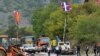 Granični prelaz Jarinje, 28. septembra 2021. Blokada prelaza traje već deset dana. Foto: Rojters