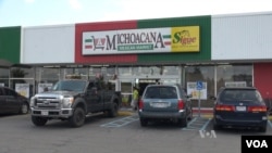 A Mexican food market is part of a stretch of immigrant-owned businesses along Morse Road in Columbus, Ohio (Soh/VOA)