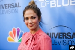 FILE - Jennifer Lopez arrives at the "Shades of Blue" FYC Event at Saban Media Center in Los Angeles, June 9, 2016.