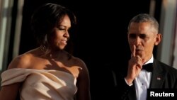 président américain Barack Obama et la Première Dame Michelle Obama à Washington, 13 mai 2016. REUTERS / Carlos Barria