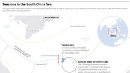 During a months-long standoff at sea, China demanded Indonesia stop drilling for oil and gas at the Tuna Block in the South China Sea, an area which both countries say is part of their sovereign territory.