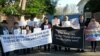 6.25 납북자 가족들, 제네바 북한대사관 앞 시위