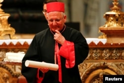 New cardinal Louis Raphael I Sako of Iraq is seen during a consistory ceremony to install 14 new cardinals in Saint Peter's Basilica at the Vatican, June 28, 2018.