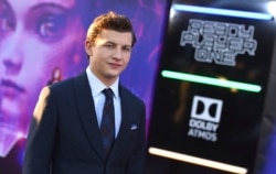 Tye Sheridan di acara pemutaran perdana film "Ready Player One" di Dolby Theatre 26 Maret 2018 di Los Angeles (dok: AP)