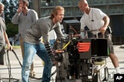 Director/Executive Producer Michael Bay on the set of TRANSFORMERS: DARK OF THE MOON, from Paramount Pictures.