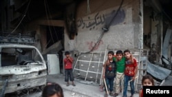 大馬士革市郊的兒童