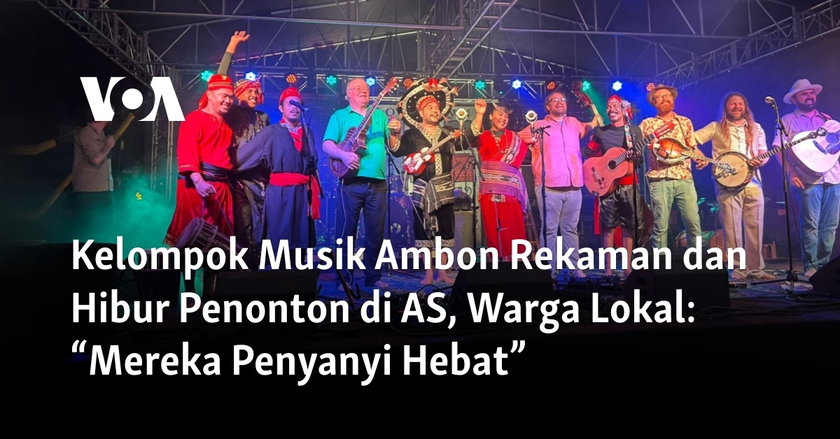 Kelompok Musik Ambon Rekaman dan Hibur Penonton di AS, Warga Lokal