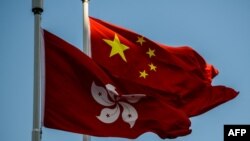 资料照：中国和香港旗帜
