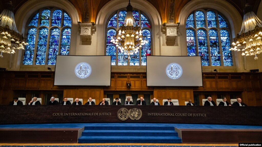 Một phiên làm việc của tòa ICJ.