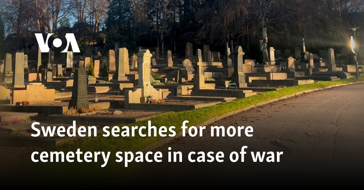 Sweden searches for more cemetery space in case of war