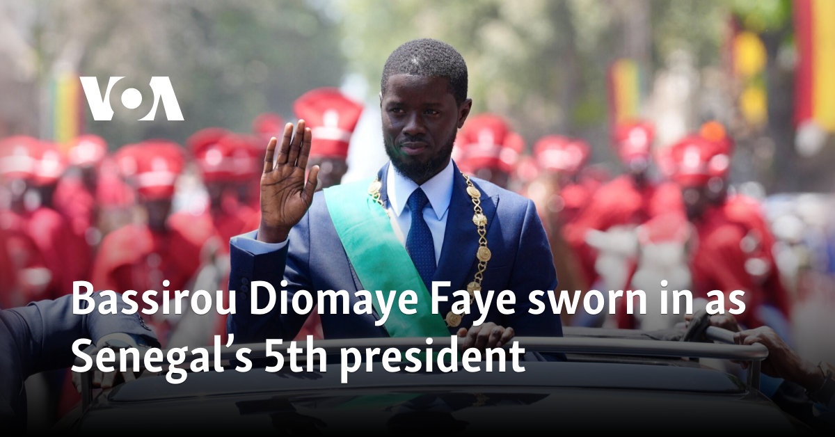 Bassirou Diomaye Faye sworn in as Senegal’s 5th president