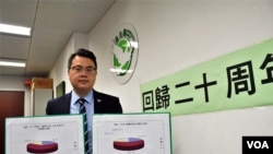 香港民主黨立法會議員尹兆堅 (美國之音湯惠芸拍攝)