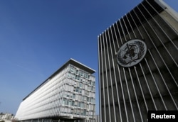 The headquarters of the World Health Organization (WHO) is pictured in Geneva, Switzerland, March 22, 2016.