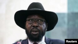 Le président sud-soudanais Salva Kiir, Juba, 21 février 2017.