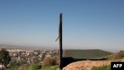 A view of the border fence between Mexico and the U.S., seen from the Mexican side, in Tijuana, northwestern Mexico, is shown Jan. 26, 2017. 