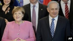 آنگلا مرکل صدر اعظم آلمان (چپ) و بنیامین نتانیاهو نخست وزیر اسرائیل - آرشیو